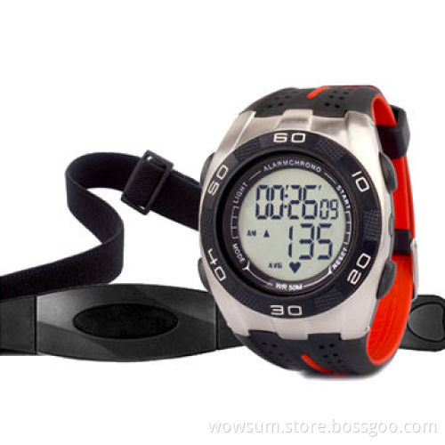 Heart Rate Monitor Watch, Calorie Counter/5.3kHz Chest Belt/Maximum and Average Heart Rate/Stopwatch